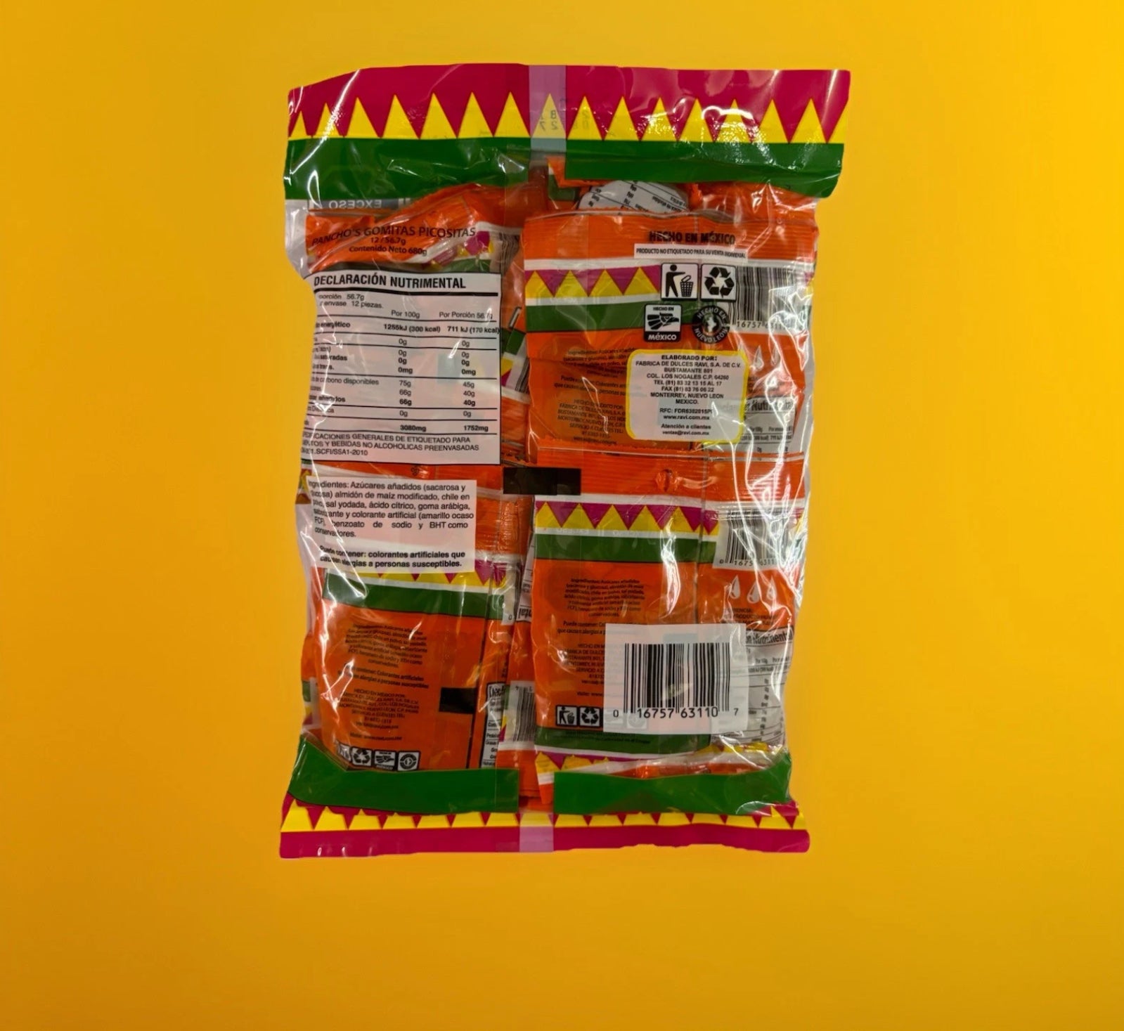 Pancho's Gomitas Picositas sabor Naranja c/Chile 680g/23.9oz