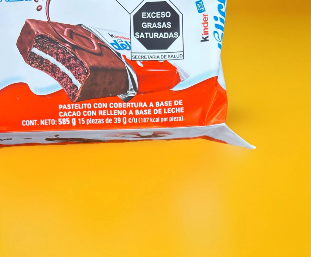KINDER DELICE (15 Pc)Soft Chocolate Bars with Cocoa and Milk Filling 39g Bars