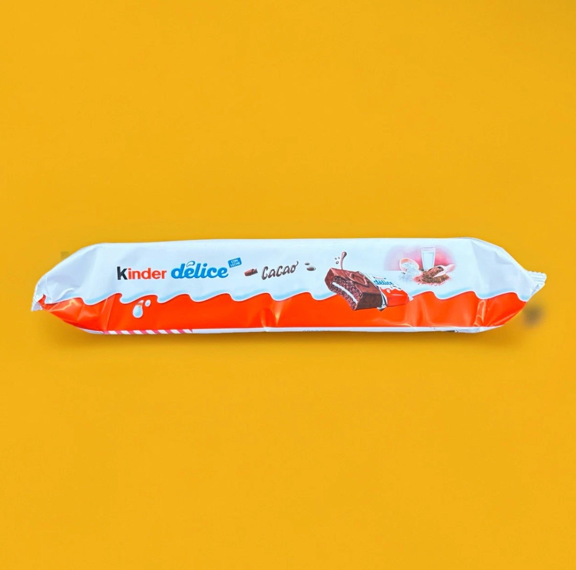 KINDER DELICE (15 Pc)Soft Chocolate Bars with Cocoa and Milk Filling 39g Bars