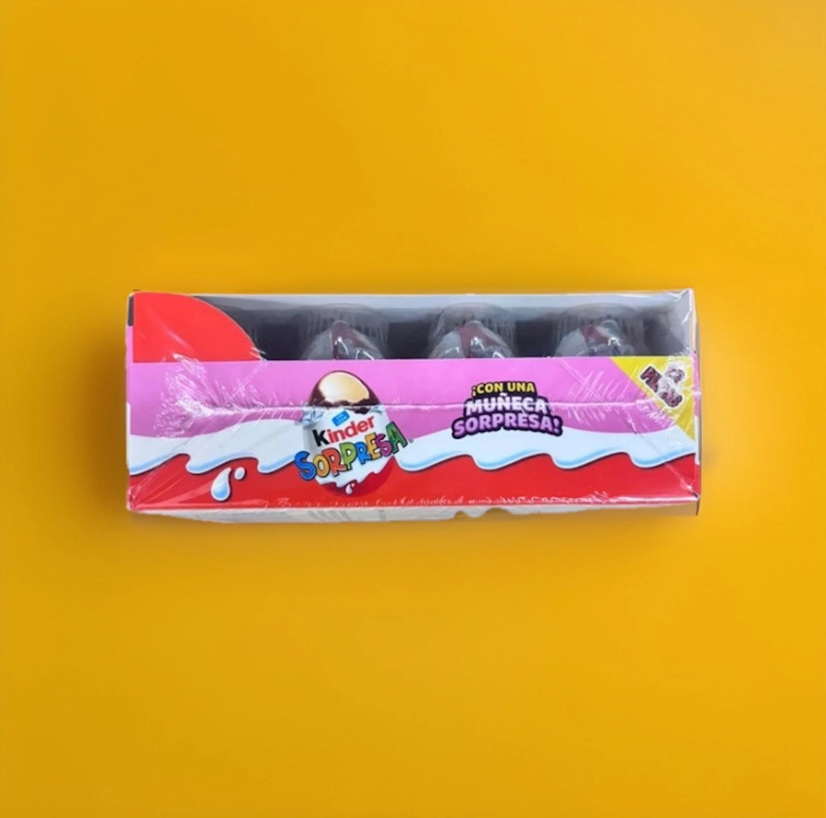 Kinder Surprise Chocolate Eggs Box of 12 – Milk Chocolate with (Girl Toy) Eggs