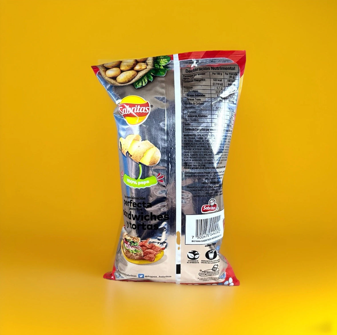 Sabritas Mexican Chips 6- Pack Habanero Flavor Spicy Habanero